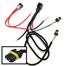 9005 9006 Relay Wiring Harness For Xenon Headlamp Kit, Add-On Fog Light, LED DRL