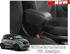 SMART 453 Bracciolo DESIGN nero regolabile lunghezza MONTA INVISIBILE fortwo EQ