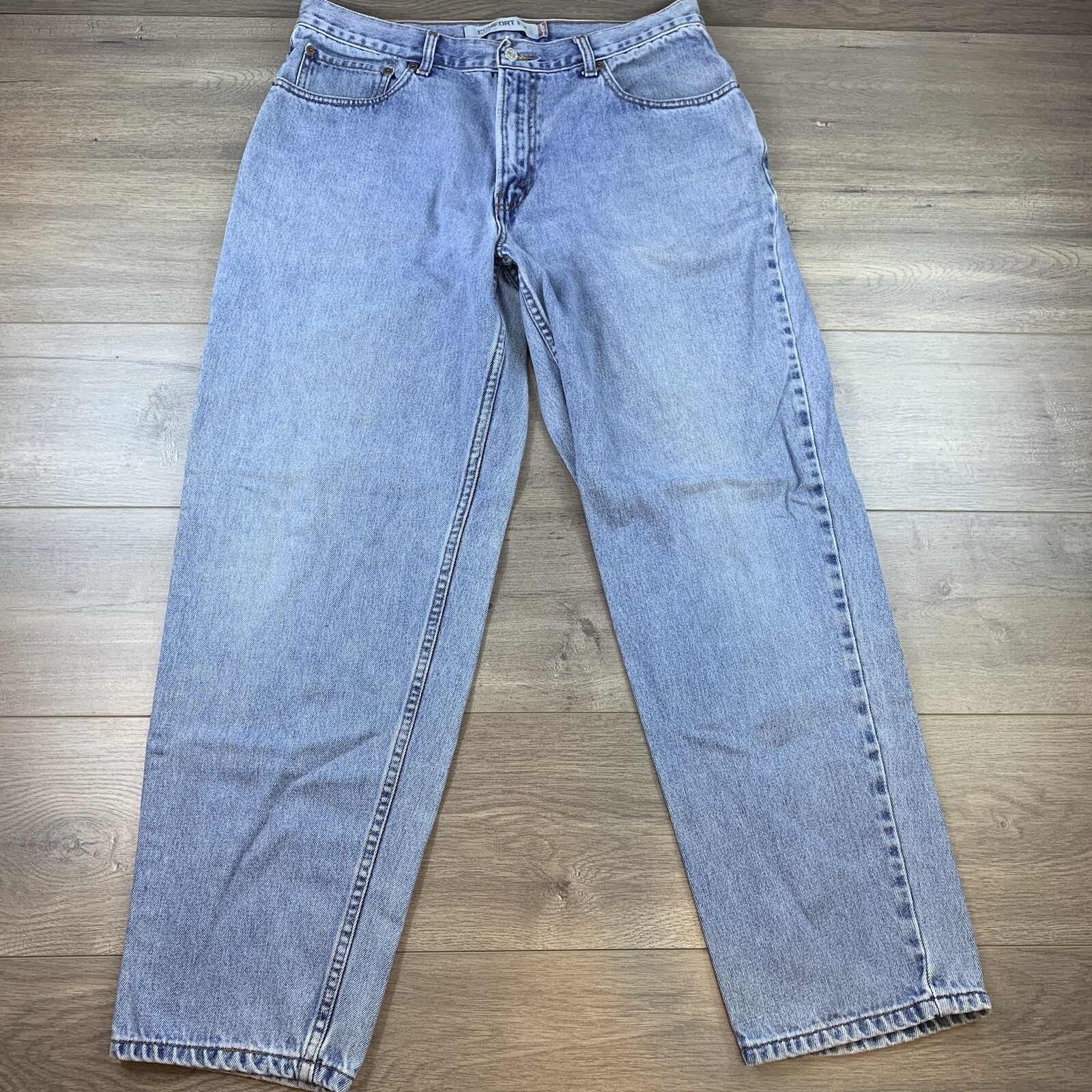 Levis 560 Jeans Mens Size 36 x 32 Comfort Fit Blue Light Wash Denim Vintage 90s