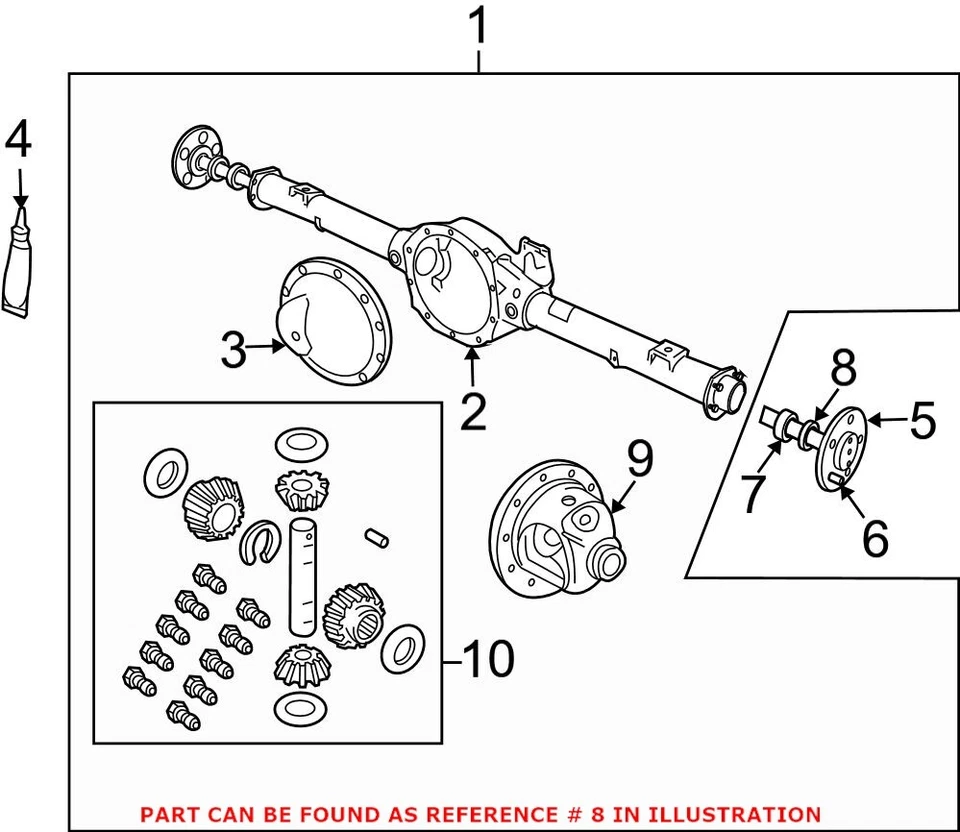 Sello de eje de transmisión trasero genuino OEM Mopar para Chrysler Dodge Jeep Ram 1500 Foto 3 de 3