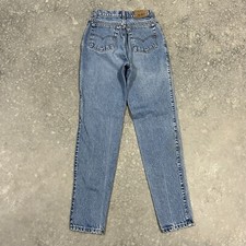 Vtg 90s Levi's 900 Series High Rise Mom Jeans Tapered Sz 5 24 x 30 Distressed
