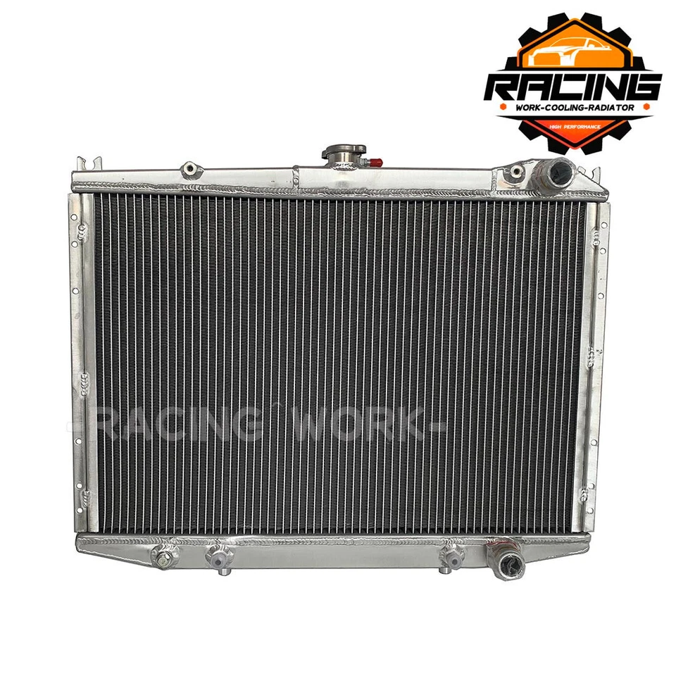 Radiador completo de aluminio para camioneta Nissan D21 Pathfinder 1986-2004 1987 1988 2,4 L Foto 2 de 4