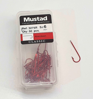 Ami MUSTAD - Ref. 3275R - Größe 6 - 50 Stück - FG558