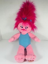 Build A Bear Dreamworks Trolls Poppy Plush Doll Hot Pink Hair BABW Stuffed Toy