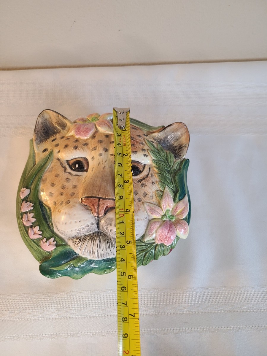 Fitz & Floyd Classics Serengeti Exotic Tiger Leopard Cat Covered