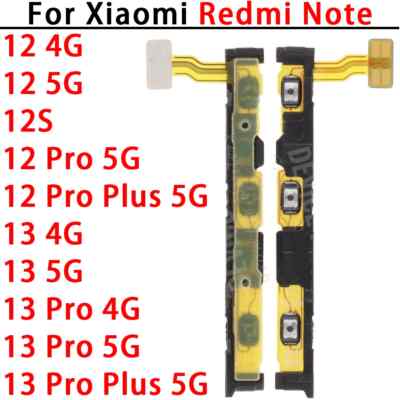 Für Xiaomi Redmi Note 12 12S 13 Pro Plus volume Button Power On Off Flex Cable
