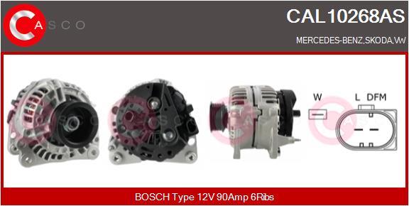 Casco Lichtmaschine Generator 90A 12V FüR VW Transporter IV Bus 2.4 D 2.5 1.9-image