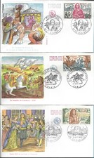 1655/7+ FDC 3 ENVELOPPES 1er JOUR   RICHELIEU  /  LOUIS XV  /  LOUIS  XIV