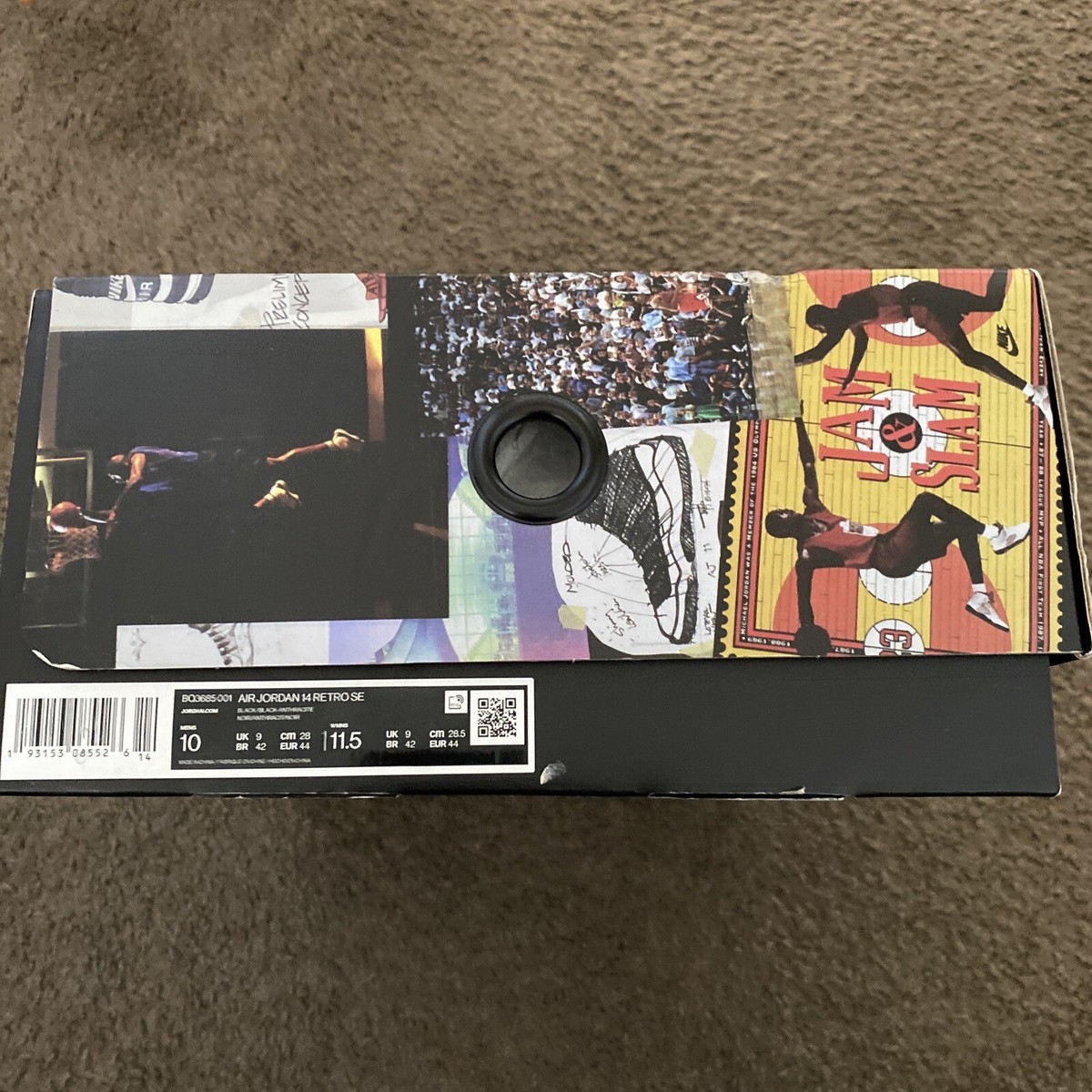 AIR JORDAN 14 RETRO SE MENS SIZE 10 EMPTY SHOE BOX ONLY