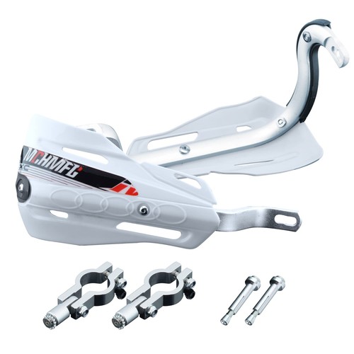 Dirt Bike Hand Guards White Universal Motorcycle Handguards Grips Pit ATV MX - Picture 2 of 7