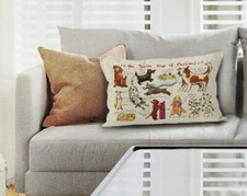 NWT Twelve Dogs Of Christmas Dog Lumbar pillow cover LUMBAR CHRISTMAS