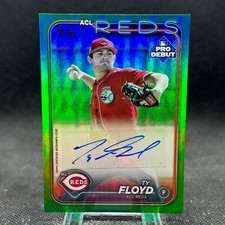 Ty Floyd 2024 Topps Pro Debut Auto Green Foil /99 ACL Reds #PD-134