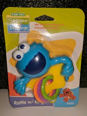 sesame beginnings rattle with rings