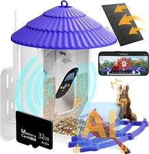 Bird Feeder with Camera, HIXX Smart Bird Feeder w AI Identify Bird Species, M238