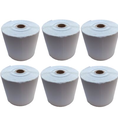 6x Rollen je 500 Thermo Etiketten 100x150 mm DHL DPD GLS für Zebra (=3000 Labels
