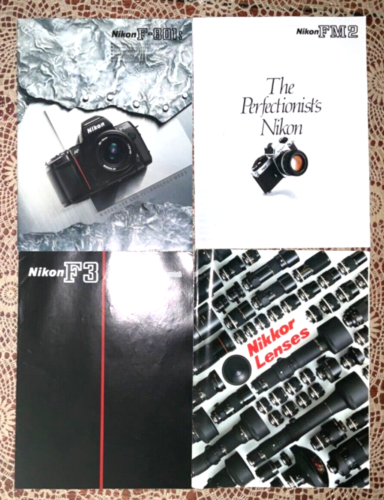 Genuine Nikon Information Brochures F3/ F3 high-eyepoint (23 pages) FM2 (23 page - Photo 1 sur 4