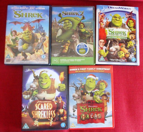 5 DVDs Shrek1&2,for Ever after Final Chapter,Scared Shrekless,the halls, +Figure - Picture 4 of 11