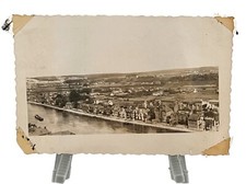 WW2 Era Photo Buildings Homes Along River