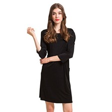 MAYUDAMA Silk 100 Pure Silk Double Tricot Silk Silk Knit Dress Three-Qu NEW