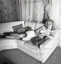 1960s Vogel Negative-sexy blonde pinup girl Sandy Krowfort-cheesecake v202046