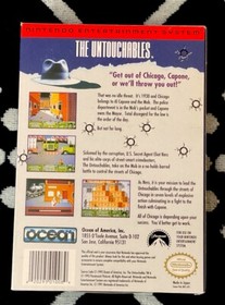 The Untouchables NES Complete In Box CIB GREAT Condition SUPER RARE BLUE VARIANT