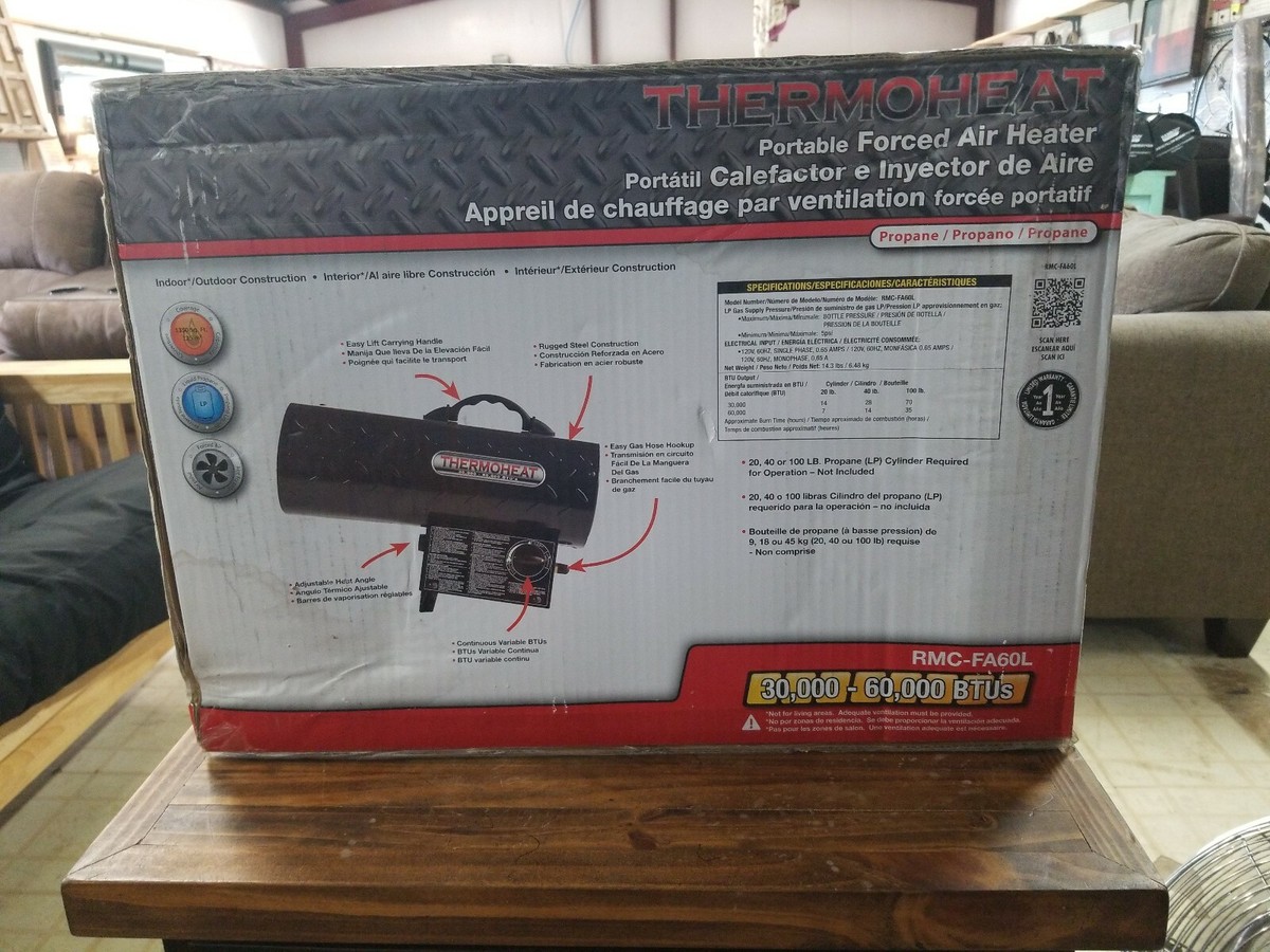 Thermoheat 30,000-60,000 BTUS Portable LP Heater | eBay
