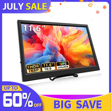 11.6 Inch Portable Monitor Hdmi-Compatible Laptop Second Screen Gaming Extended