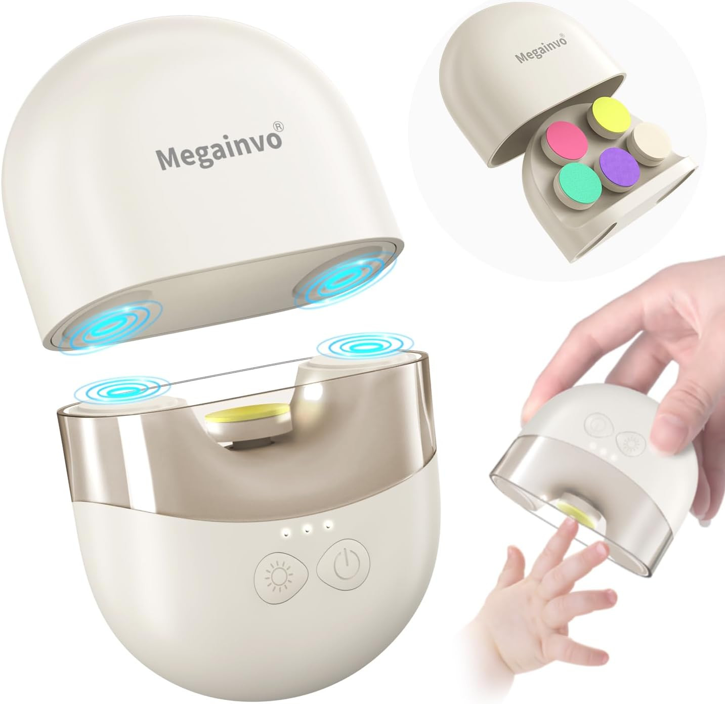 Lima Unghie Neonato Elettrico Rechargeable Tagliaunghie Neonato Bambini Taglia U