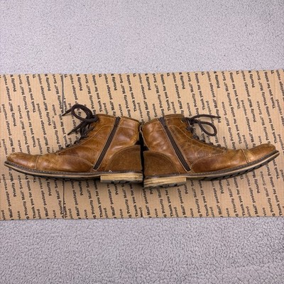 Bull Boxer Kelden Chukka Cap Toe Leather Boots Mens 8 Brown 