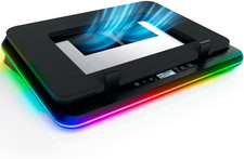 Turbofrost Laptop Cooling Pad for Gaming   4 X 4000 RPM Turbo Fans, RGB Lighting