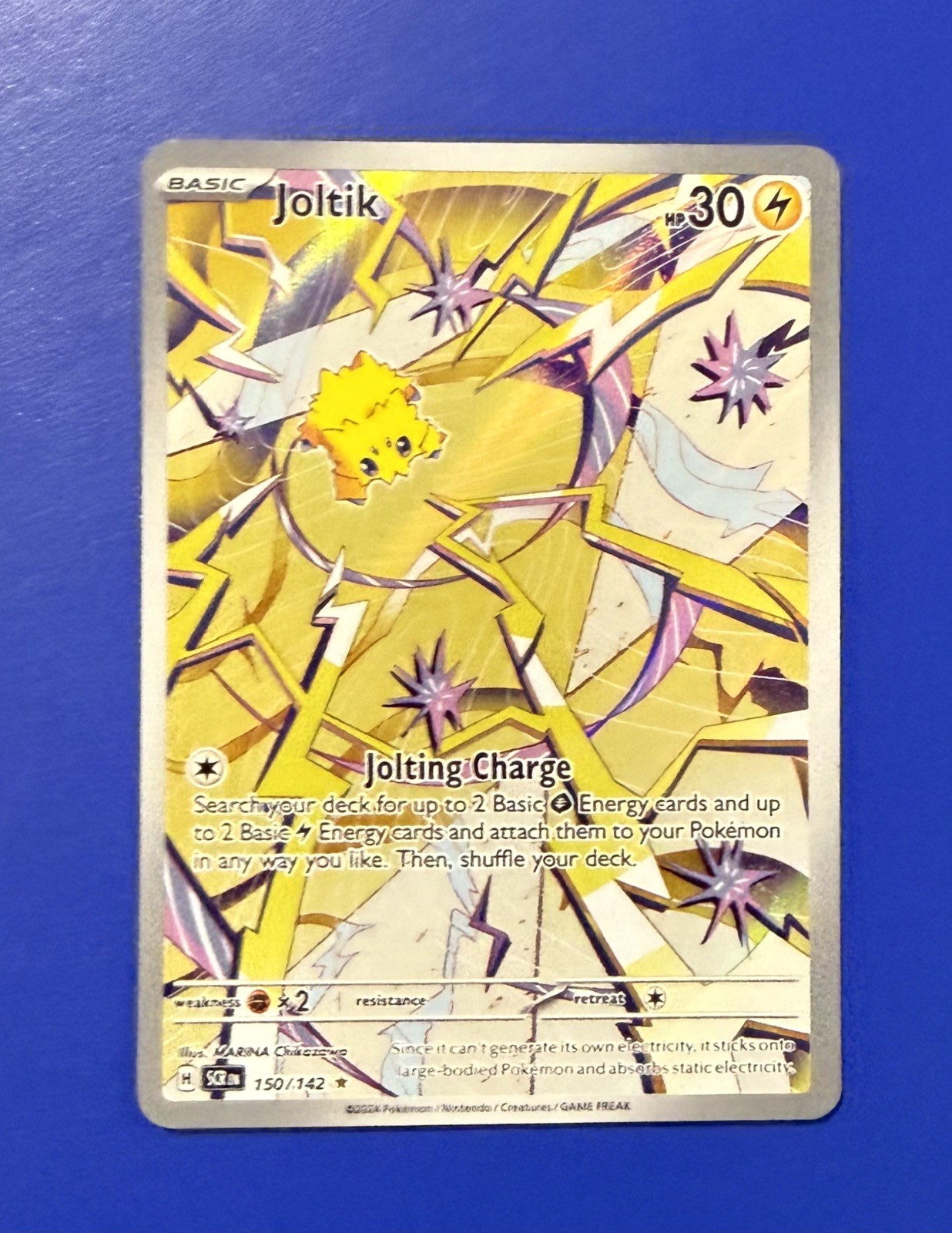 Pokémon TCG Joltik Card 150/142 Stellar Crown Illustration Rare NM Condition