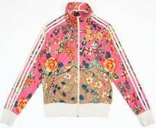Adidas Jardineto Firebird Multi Color Full Zip Track Jacket Women's S UK 10 36