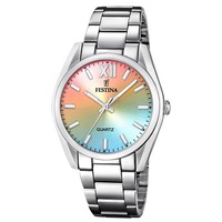 Festina Damenuhr Edelstahl Silber Festina Boyfriend Armbanduhr UF20622/H