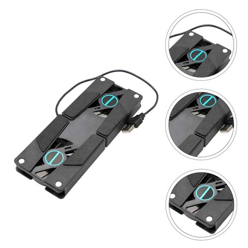 2 PCS Dual Fan Radiator Computer Cooling Folding Cooler Stand for Laptop - 第 12/12 張圖片