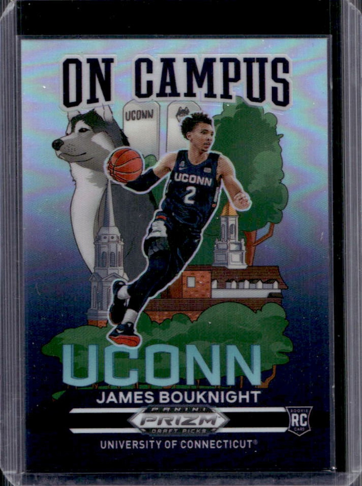 2021-22 Panini Prizm Draft Picks James Bouknight On Campus Rookie RC #9 Huskies