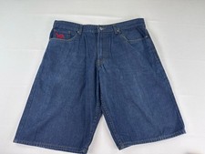 Vintage Y2K Rocawear Baggy Denim Shorts Embroidered Red R Logo Jorts Men's 40