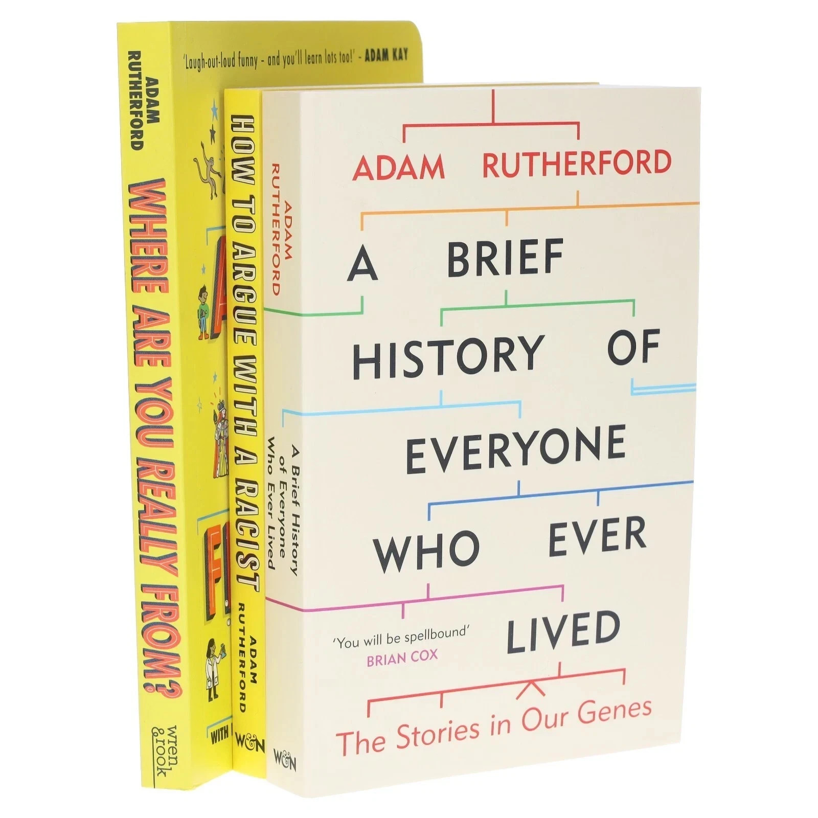 Adam Rutherford 3 Books Collection Set How to Argue With a Racist, Where Are You