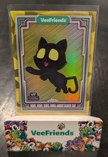VeeFriends - 2025 Topps Chrome  VVVV Lucky Black Cat - Yellow Refractor
