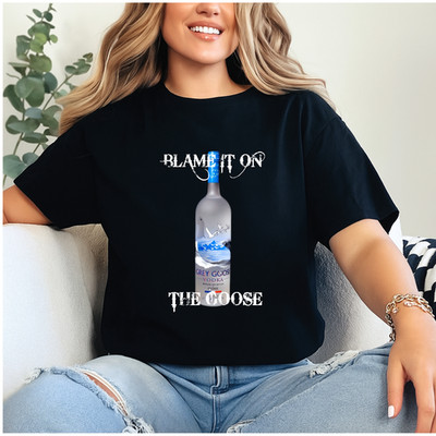 Grey Goose-Inspired Vodka Drinking T-Shirt