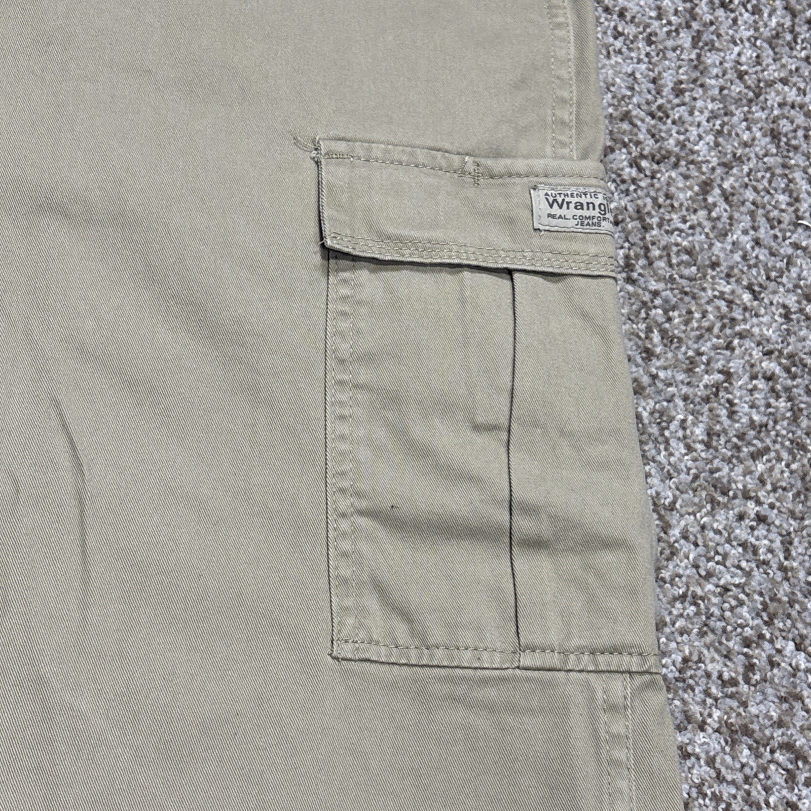 Wrangler Cargo Irregular Tan Cargo Jeans Pants Mens 48x30 Fits 48 X 31 New - View 5