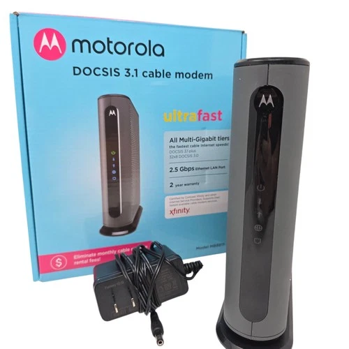Motorola MB8611 DOCSIS 3.1 Multi‑Gig Cable Modem 2.5 Gbps Ethernet