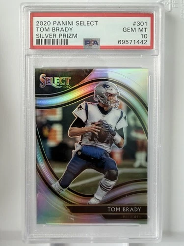 2020 Panini Select Tom Brady #301 Silver Prizm Field Level PSA 10