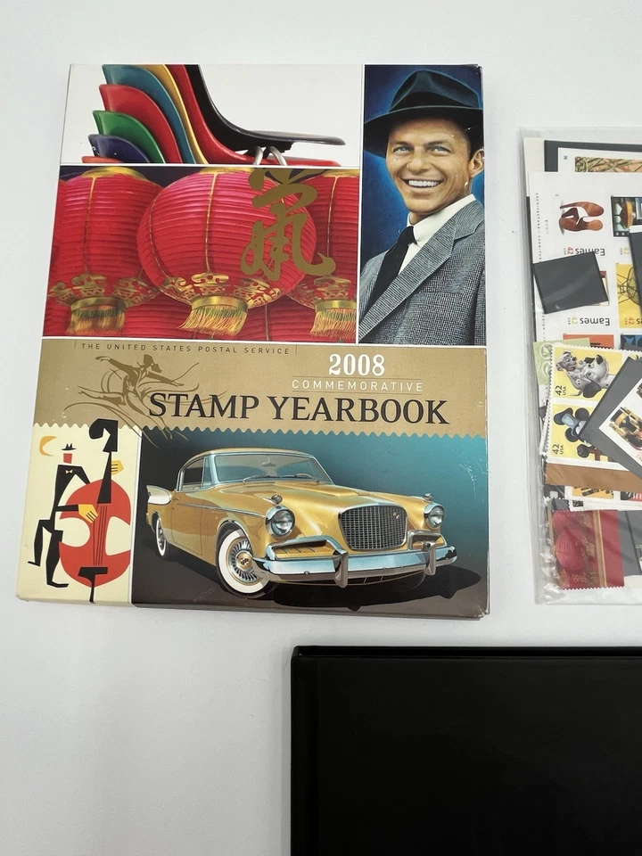 2008 USPS Hardcover Yearbook with Complete SEALED MNH Stamps and Dust Cover - Image 2 of 4