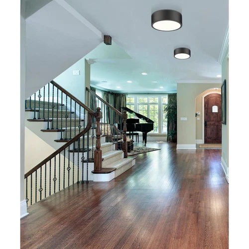 Z-Lite 1017F12-MB-LED Coronado Flush Mount Matte Black - Picture 3 of 8