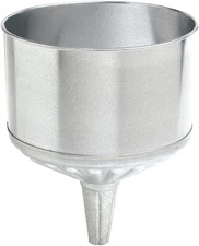 75-004 Galvanized Steel Tractor Funnel - 8 Qt, Silver