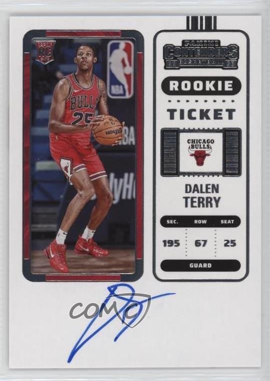 2022-23 Panini Contenders Ticket Dalen Terry #141 Rookie Auto RC 18jt