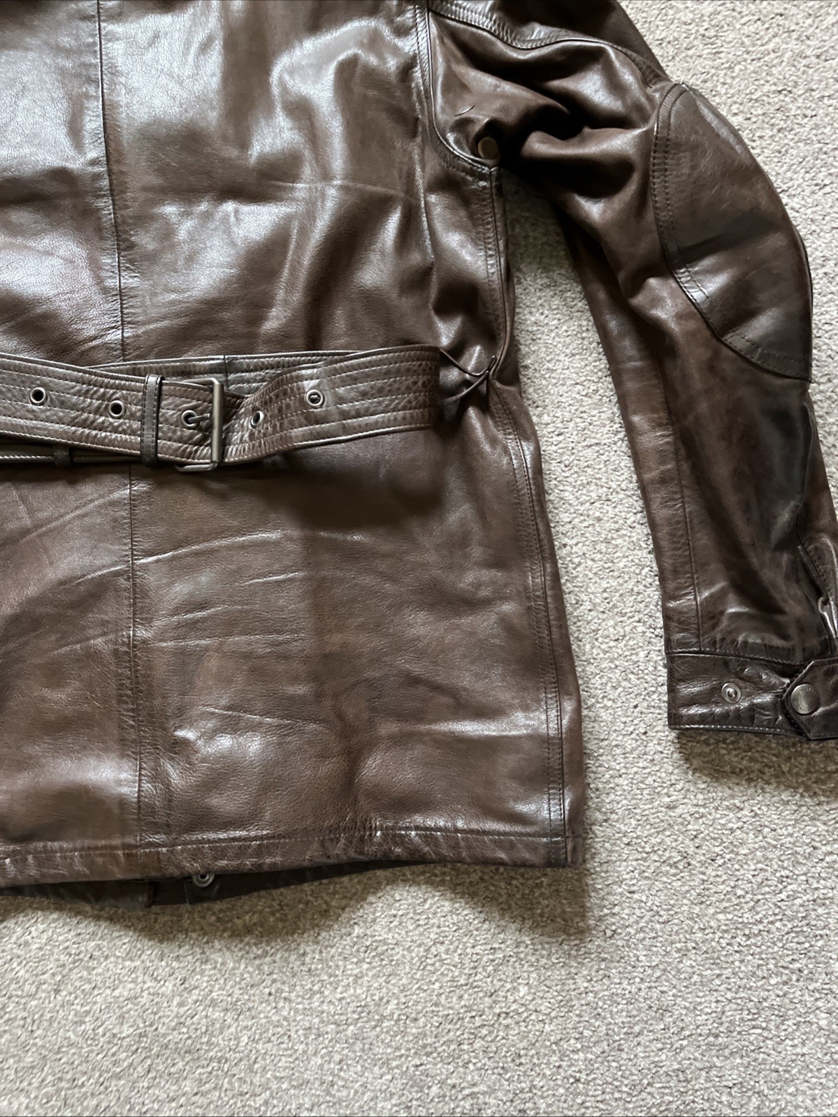 BELSTAFF PANTHER 1966 JACKET DARK BROWN Small UK36 /IT46 TRIALMASTER  RRP£1345 image 10