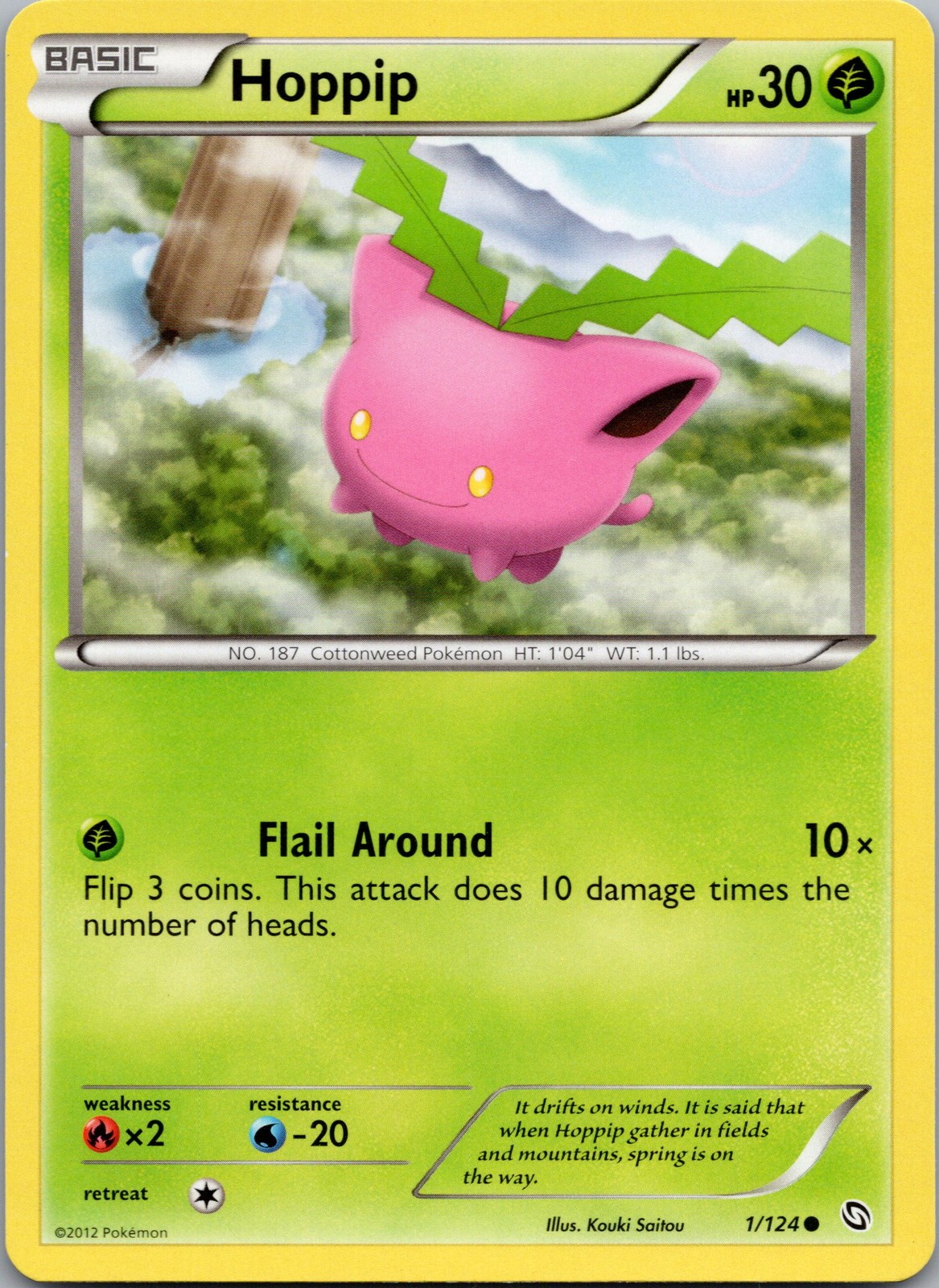Hoppip Common Dragons Exalted 1/124 NM