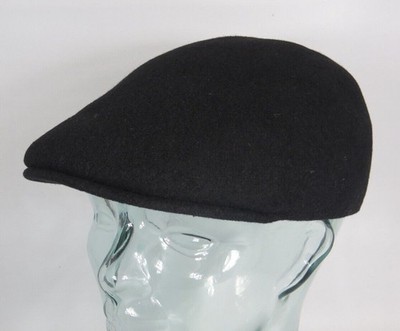 Kangol Wool 507 Seamless Schiebermütze Wolle Cap Flatcap schwarz Neu