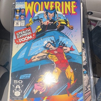 Marvel Comics Wolverine #40 Stealth Express of Doom 50 Years Captain America 19 